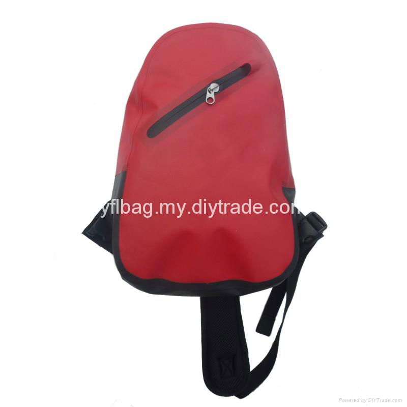 Red Waterproof backpack bag for hiking  2