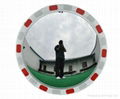 Reflective convex mirror