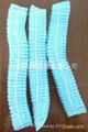 Non-woven hat white blue pairs of ribs single 2