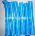 Non-woven hat white blue pairs of ribs single 3