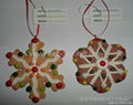 Christmas hanging decoration of snowflake