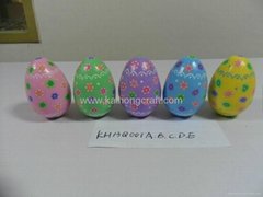 Easter decoration of tumbler eggs
