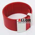 2012 Red genuine leather bracelet with