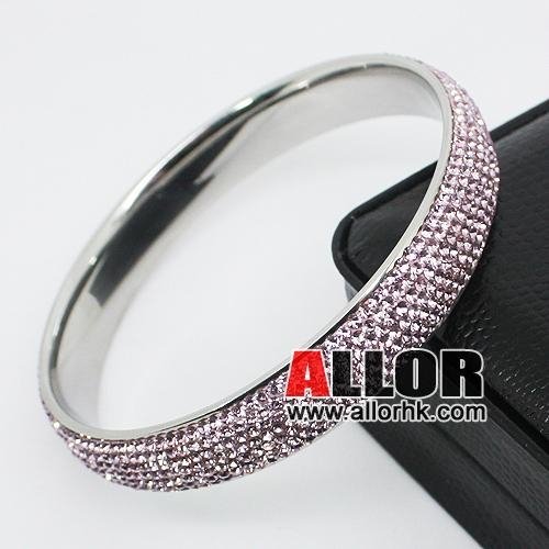 Stainless steel bracelet with stellux Austrian crystal  for woman 1