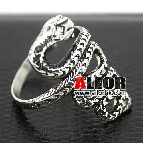  snake design stainless steel ring 2