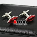 Novelty red lip stainless steel cufflinks 2