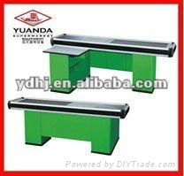 Checkout Counter with Conveyor Belt for Supermarket YD-R001