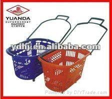 Rolling Hand Basket for Supermarket YD-B-002