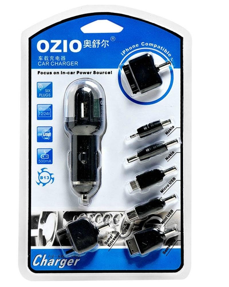 OZIO奥舒尔七合一车载充电器