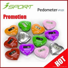 heart shape Pedometer for promotion gift