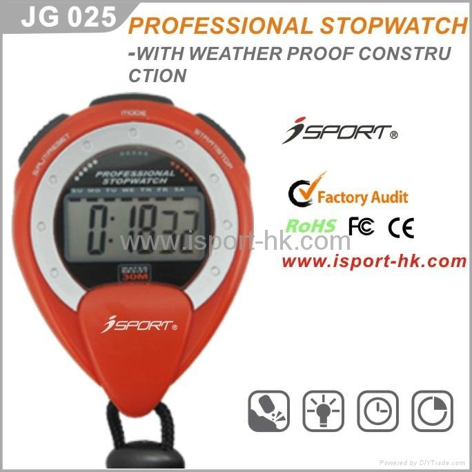 Chronograph Digital Timer Stopwatch Sport Counter Watch