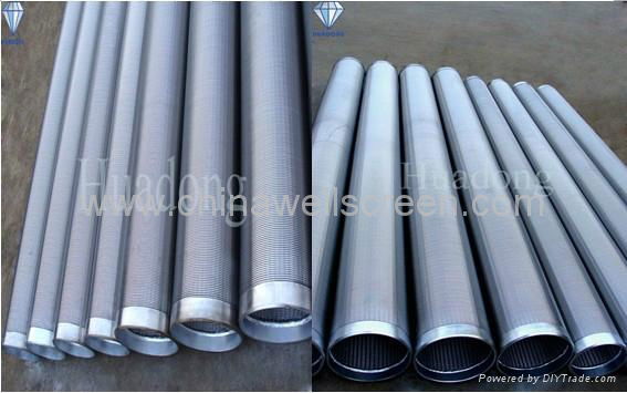 Galvanized Wedge Wire Screen Pipes