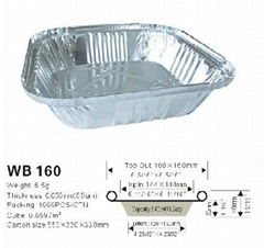 Wb160 Aluminium Foil Container