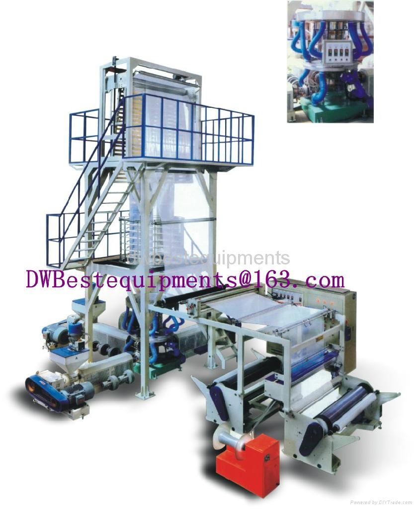 DW-BFM-3L65 Film blown machine, High Output,Long Lifetime of Operation