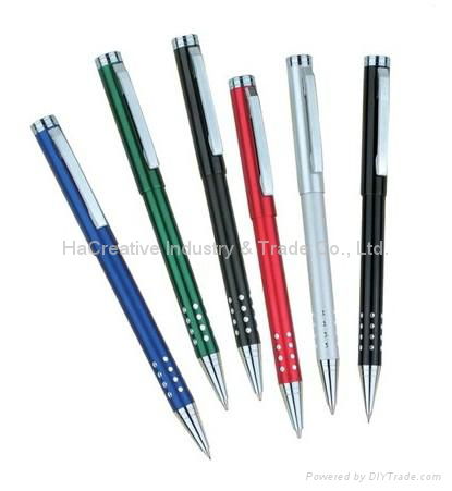  promotional aluminium ball pen;metal pen 2