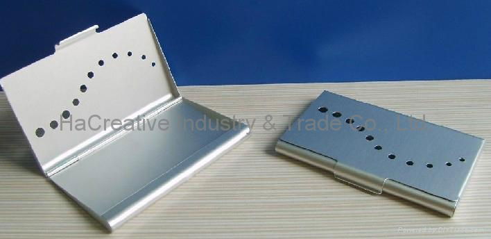 Aluminium/Metal business card holder 2