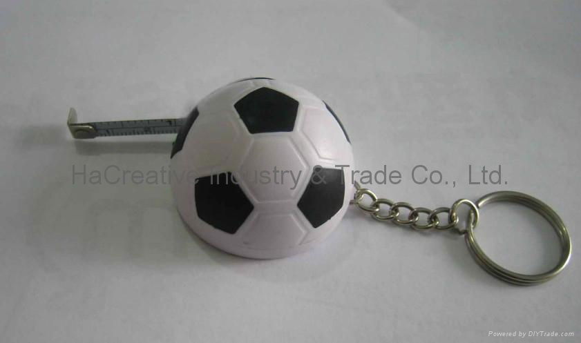 Football shape Tape measure with key ring 3