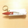 double dual light keychain with pen flashlight with 2 bulbs 2