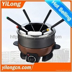 Electric fondue(FD-02),Non-stick fondue pot/6 stainless steel forks