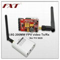 5.8G 200mW Transmitter and Receiver FPV with camera,8 channels 1