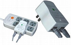 Socket surge protection device