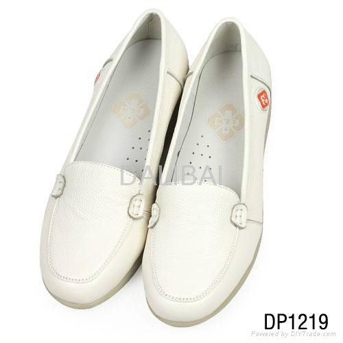fashion popular genuine leather women shoes for nurse and doctor