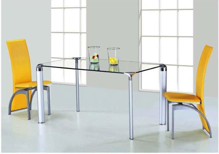 Glass Dining Table and Chair Set 3