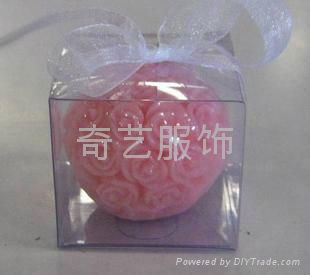 Large rose ball candle