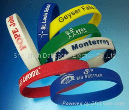 Wristband silicone bracelet rubber 