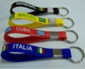 Silicon rubber bracelet with keychain 2