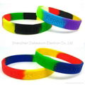 Colorful silicon rubber wrist band custom bracelet 1