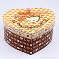 Hard cover heart shape cardboard paper gift box 1