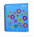 Hard cardboard cover spiral notebooks 