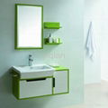 attractive wall hang mirrored modern bathroom cabinet