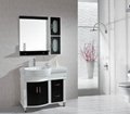 free standing mirrored european bathroom cabinet 1