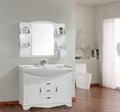 big size white free standing PVC bathroom vanity