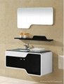 European design high gloss wall mounted PVC bathroom cabinet 5