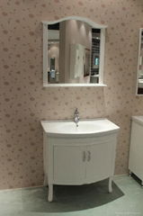 white free standing mirror design soild bathroom furniture