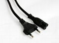 Europe standard plug power cord 1