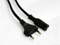 Europe standard plug power cord