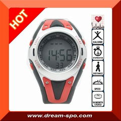 DH-123 heart rate watch /caloire/distance/speed