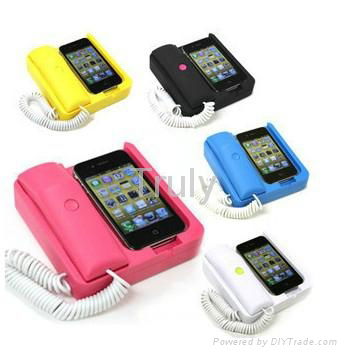 Unique Retro Telephone Handset for iphone 4 with Dock Radiation