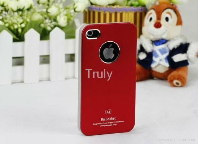 Air Jacket Matte Metal Hard Case Cover for iPhone 4S