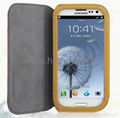2012 New desing PU leather case cover for Samsung i9300 i9308 2