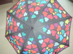 Heart straight umbrella 