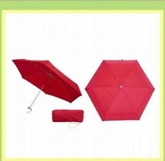 Fiberglass folding umbrella