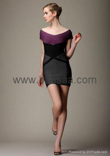 2012 Fashion Bandage Dress HL Desinger Dresses  Hot Selling Charming Party Dress