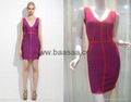 HOT Selling Fashion Club Dress Bandage Dress Ladies' Fashion Designer Dress 4