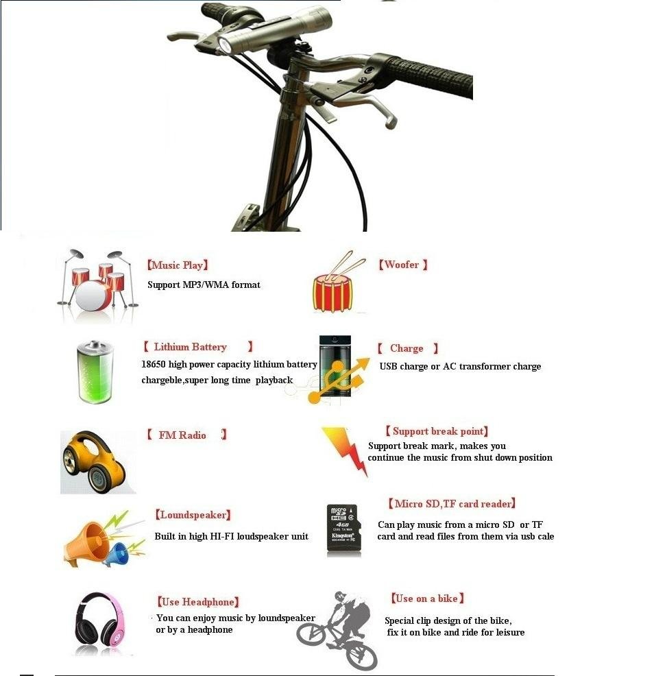 Bike torch MP3 3