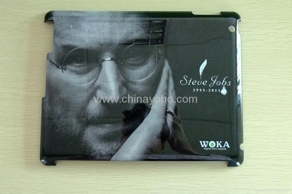 Steve Jobs Statue PC Protective design leather Case for New IPad